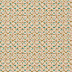 Printed Cotton SOJA2 Ochre / Green